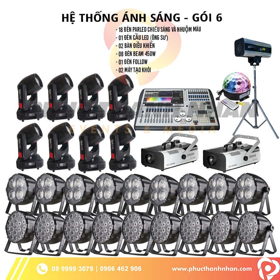 Cho thuê ánh sáng gói 6