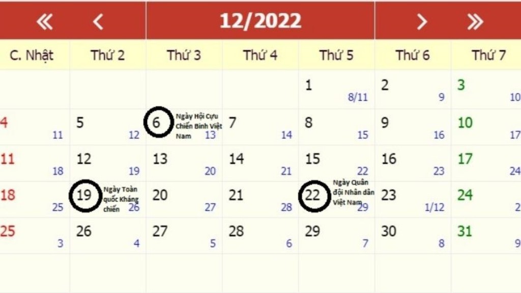 Tháng 12 Có Lễ Gì? Điểm Danh Các Ngày Lễ, Sự Kiện Trong Tháng 12